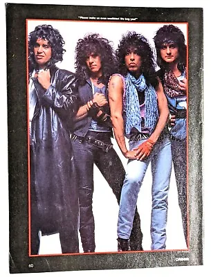 Kiss / Mark St. John / 1980's Band Magazine Full Page Pinup Poster Clipping (6) • $12.99