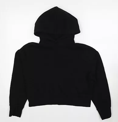 Zara Womens Black Cotton Pullover Hoodie Size S Pullover • £5