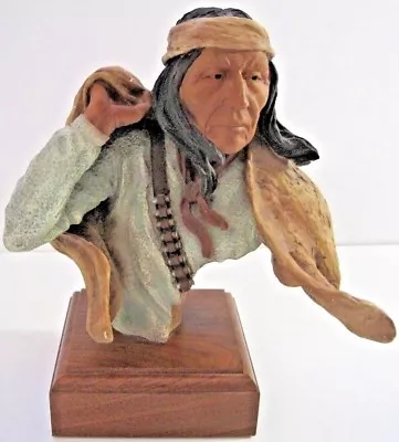 S. Herrero Mill Creek Studios Chiricahua Wind Indian Face Cartridge Belt Statue  • $400