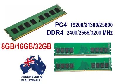 DDR4 8GB 16GB 32GB RAM Dimm Desktop Memory 2133 2400 2666 3200 Mhz Memoz • $38