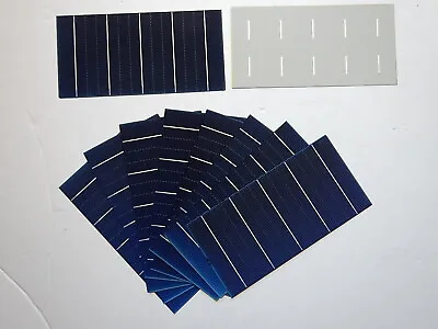 Lot Of 10 MONO  Solar Cells 3  X 6  5BB  2.7 Watts Each  Laser Cut  Grade-A  • $14.49