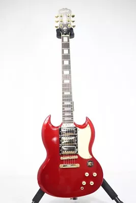 *CLEAN* 2006 Epiphone LTD G-400 Custom 3PU Metallic Red SG Guitar 3.2kg W/GB • $1096.72