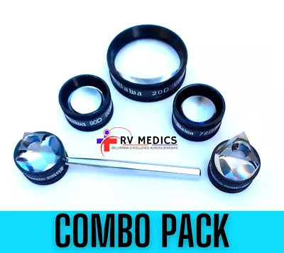 Double Aspheric Lens Combo BLACK 20D 90D And 78D And 4 Mirror Lens In VOLK COPY • $99.09
