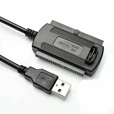 PATA/SATA/IDE To USB 2.0 Adapter Converter Cable For 2.5 3.5'' Hard Drive Disk • £9.99