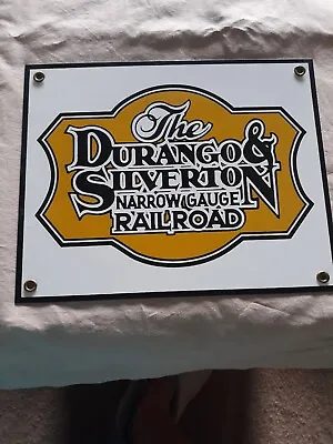 Porcelain Metal Sign Durango & Silverton Railroad 8 X 10  • $14