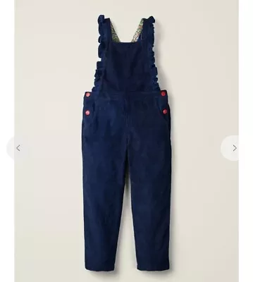 £15 • Buy Boden Chunky Cord Frill Navy Blue Dungarees Age 11-12 Years BNWOT 