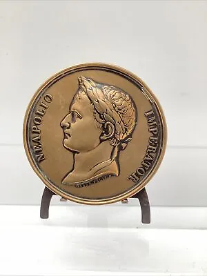 Napoleon 1st  Bronze Medal Neapoloio Imperator  Engraver Galle Fecit 1975 Stand • £50