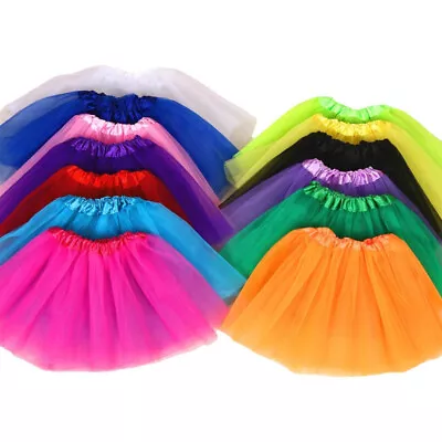 £4.50 • Buy Fancy Dress Tutu Skirt Colour Options 1980s Costume Petticoat Skirt Ladies Adult