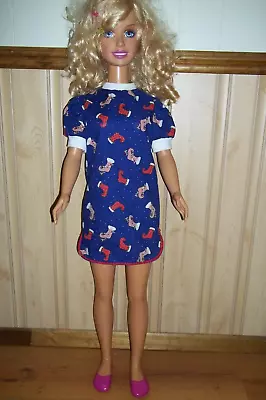 Holiday Print SLEEP SHIRT Clothes For 36  MY SIZE BARBIE DOLL / 38  Elsa Or Anna • $8