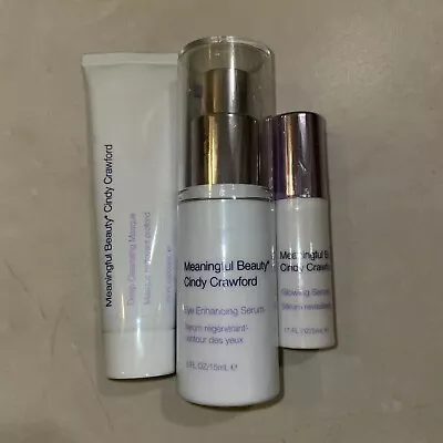 Meaningful Beauty By Cindy Crawford Skin Care Product 3 Pc. Set - Anti-Aging • $80