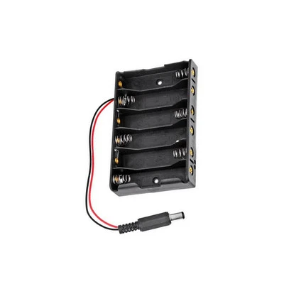 £2.10 • Buy 2 PCS 6XAA 6xAA 6*AA 9V Battery Holder Box Case Wire DC 5.5*2.1mm Plug CK