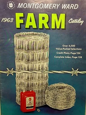 Montgomery Ward 1963 Farm Catalog Color Lawn Garden Tractor Tool Tiller Implemen • $119.95
