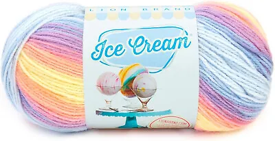 Lion Brand Ice Cream Yarn Acrylic Gradient Yarn Multi Colour 100g Yarn Parfait • £8