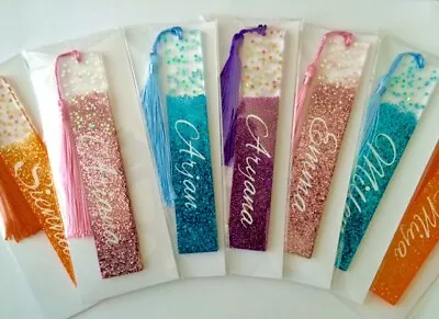 Personalised Resin Stars Bookmark Resin Glitter Bookmark Resin Bookmark • £4.99