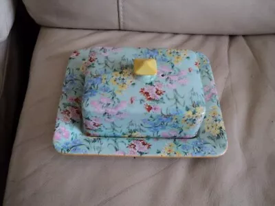 £45 • Buy Vintage Shelley   Melody   Butter Dish NO CHIP OR CRACK