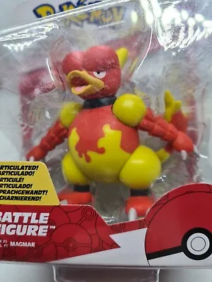 Magmar Pokemon Battle Figure Jazwares Toys 2022 New Sealed 3 Inch Tall GameFreak • $14.37