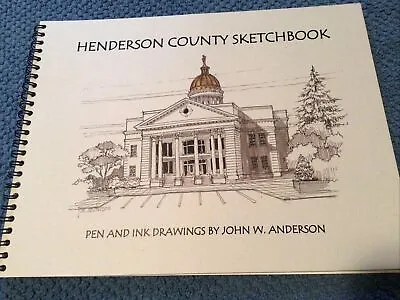 Henderson County Sketchbook Pen And Ink Sketches Signed By John W. AndersonPB • $7.50