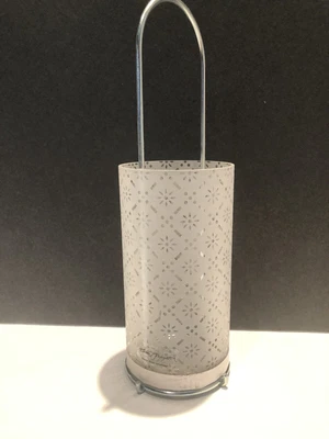 $10.99 • Buy IKEA Glass Metal Tea Light Candle Holder Lantern Ehlen Johansson Decorative Nice