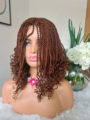 £49.99 • Buy Beautiful Golden Brown Curly Braid Wig 🧡🧡🧡🧡