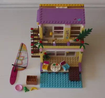 LEGO Friends - Stephanie's Beach House (41037) Near-Complete No Figures • $28