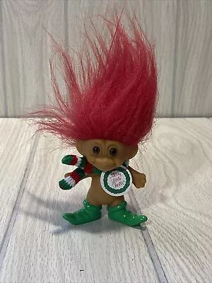 Vintage Russ Merry Little Trolls Doll  3  Tall Original Tag Christmas! • $9.97