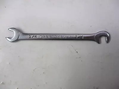 Craftsman -V- Open End 1/4 SAE Chrome Wrench Miniature Mini Micro Midget Vtg • $11.90