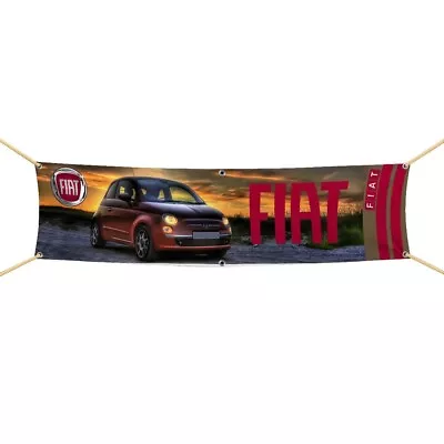 Fiat 500 600  Flag Banner 1.5 X 6Ft Racing • $12.89