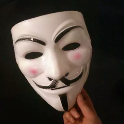 Halloween Masks V For Vendetta Mask Guy Fawkes Anonymous Fancy Dress Cosplay Cos • $6.42