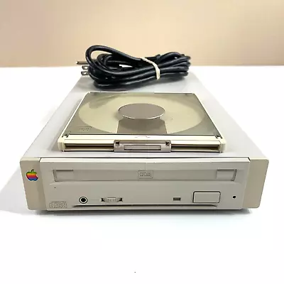 Apple CD 300 External CD-ROM Drive 2x SCSI Macintosh Mac POWERS ON TRAY WORKS • $99.99