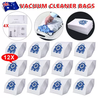 12x Vacuum Cleaner Bags C2 C3 For Miele 3D GN FJM S8 S5 S5211 S5210 S2 • $17.75