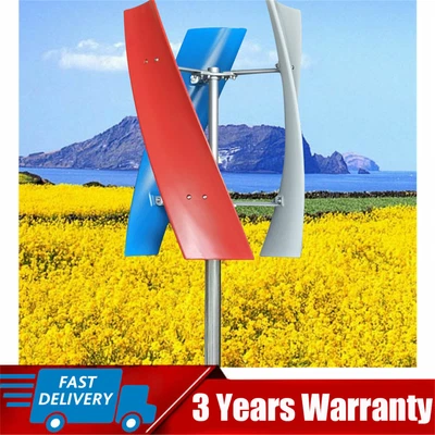 $198 • Buy DC 3-Blades Helix Wind Turbine Generator 12V Vertical Axis Wind Power New