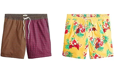 J.Crew Swim Trunks Mens 6  Mesh Lined Drawstring Elastic Waist Stretch Swimsuit • $24.95