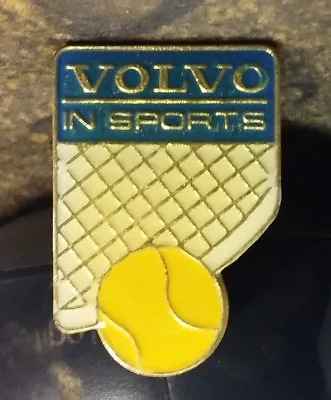 VOLVO Tennis Sports Sponsor Badge Vintage Pin Gothenburg Sweden • $13.55