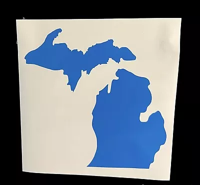 Michigan Outline Car Window Bumper Decal Sticker 4X4   Permanent Vinyl Decor Art • $3.99