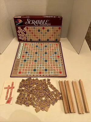 Vintage Scrabble Crossword Game  1982 Selchow & Righter No.17 Complete Excellent • $22.49