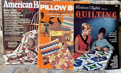$5 • Buy Vintage Quilting And Needlecraft Magazine Lot, 1970s American Home, McCalls, Etc