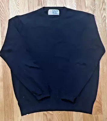$24.99 • Buy Vintage Pringle Of Scotland Long Sleeved Black Sweater Cashmere XL/42/107