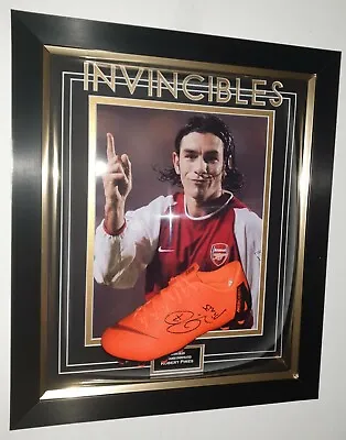 *** Rare ROBERT PIRES Signed Football Boot Autographed Display *** • $570.63