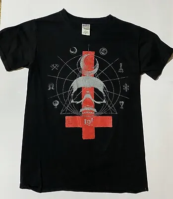 LO! - Inverted Cross - Metal T-SHIRT Mens Size S Gildan MT21 • £13.94