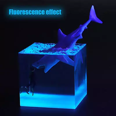 Resin Ocean Night Lights | Mini Cube Night Lights Room Decor For  Living Room • £14.20