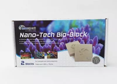 Maxspect Nano Tech Bio Block Twin Pack Aquarium Fish Tank Reef Filter Bricks • £33.95