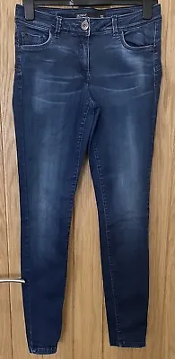 £9.99 • Buy Next Blue Luxe Sculpt High Relaxed Skinny Jeans Size 12l