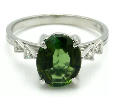 18k Gold With Green Tourmaline And Diamonds  H Stern Ring • £562.45