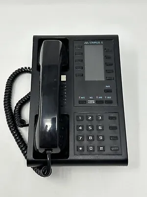 Vodavi Starplus II Black Single Line Phone - HAC 2604 - Handset Base Cord • $28