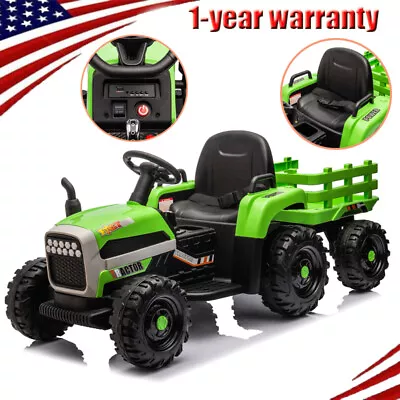 200w*2motor 24V Battery Powered Electric Tractor Toy 3-speed Ride On Car For Kid • $209