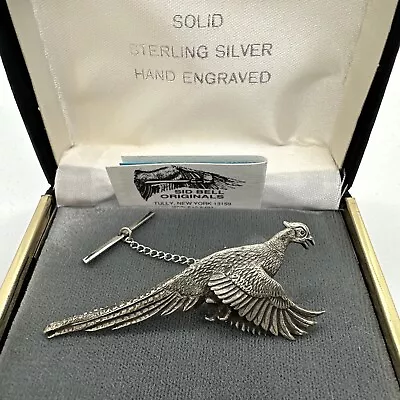 Sid Bell Original Pheasant Sterling Silver Tie Tack In Box  • $49