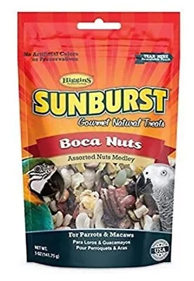 Higgins Sunburst Boca Nuts Treat Parrot Shelled Nuts Macaw Conure 5oz • $9.90