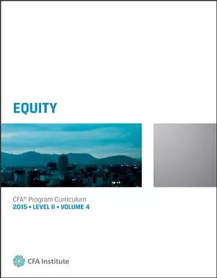 2015 CFA Program Curriculum Level 2 Volume 4 • £17.18