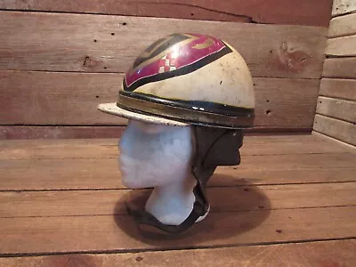 VINTAGE MOTORCYCLE? Half HELMET Scooter Vespa - Jockey Style? • $199.99