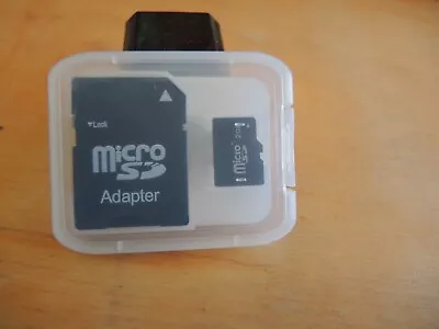 2GB Micro SD Memory Card With SD Card Adapter Black • $9